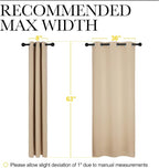 NICETOWN Thermal Insulated Grommet Room Darkening Curtains/Draperies/Panels - Image 7