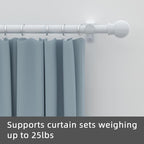 GXOACKJ 2 Pack White Curtain Rods - Image 2