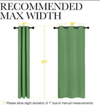 NICETOWN Room Darkening Curtains 63" Long Set of 2 - Image 7