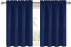 DWCN Short Curtains for Bathroom Windows 36 inches Length 2 Panels Set - Image 9