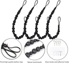4 Pieces Wood Bead Curtain Tieback Boho Curtain Tiebacks Curtain Holdbacks - Image 6