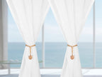 SUQ I OME 1 Pair of Luxury Crystal Beaded Magnetic Curtain Tieback and Holdback - Image 4