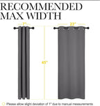 NICETOWN Grey Blackout Curtain Panels - Image 7