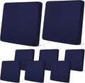 Newwiee 8Pcs Patio Cushion Covers Stretch Outdoor Cushion Cover Replacement by Newwiee