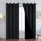 Yakamok 90 Inch Length 100% Blackout Curtains by Yakamok