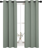NICETOWN Bedroom Curtain Panels Blackout Draperies, Thermal Insulated Solid - Image 2
