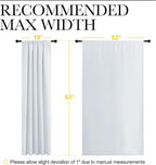NICETOWN Greyish White Bedroom Curtain Panels - Image 8