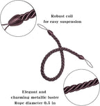 BEL AVENIR Curtain Ropes Tiebacks Tie-Backs, Curtain Handmade Holdbacks - Image 2