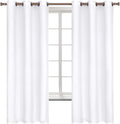 BGment White Curtains 63 Inch Length by BGment