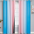 Estelar Textiler Pink and Blue Ombre Blackout Curtains 96 Inches Long, Full by ESTELARTEXTILER