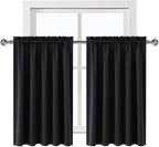 DWCN Short Black Blackout Curtains - Image 8
