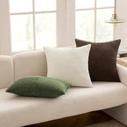 MIULEE Dark Brown Decorative Throw Pillow Covers 18x18 Inch - Image 5