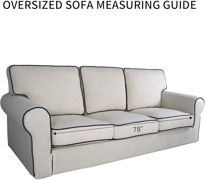 PureFit Super Stretch Sofa Slipcover – Spandex Non Slip Soft Couch Sofa Cover - Image 6