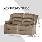 ULTICOR Reclining Love Seat Slipcover, 6-Piece Velvet Stretch Loveseat - Image 6