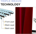 Simplebrand Red Blackout Curtains - Image 5
