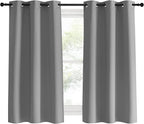 NICETOWN Silver Grey Blackout Curtain Panels - Image 2