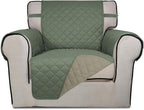 PureFit Reversible Quilted Sofa Cover, Water Resistant Slipcover Furniture by PureFit