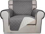 PureFit Reversible Quilted Sofa Cover, Water Resistant Slipcover Furniture by PureFit