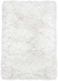 Latepis White Faux Fur Rug 3x5, Faux Sheepskin Rugs by Latepis