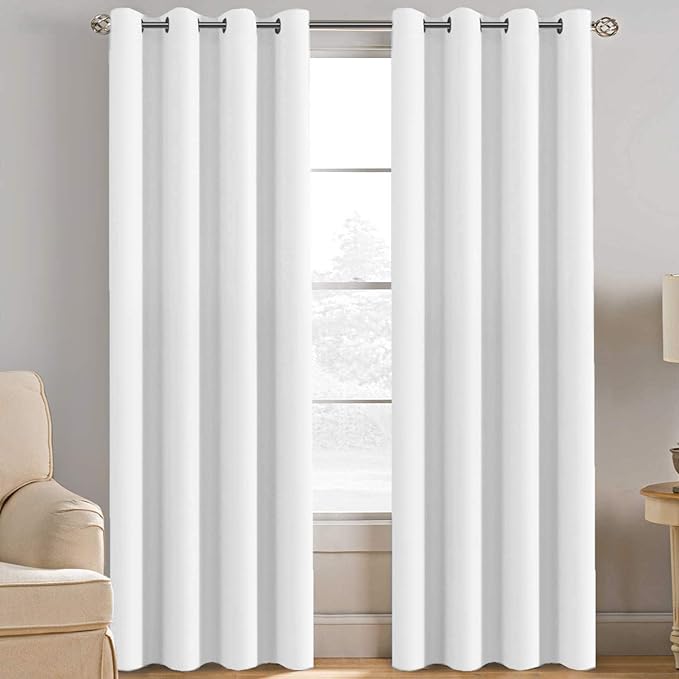 H.VERSAILTEX White Curtain 84 inches Long by HVERSAILTEX