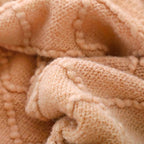 BOURINA Orange Throw Blanket 60x80 Inches Throw Textured Solid Soft Sofa Throw - Image 5
