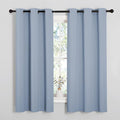 NICETOWN Vintage Blue Blackout Curtains 48 inches Length by NICETOWN