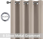 Yakamok Room Darkening Blackout Curtains Thermal Insulated Grommet Curtain - Image 2