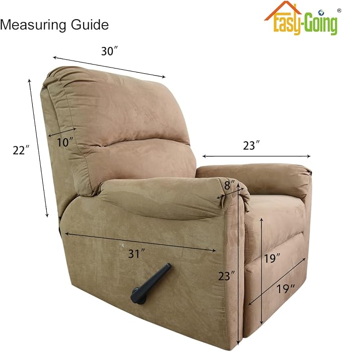 Easy-Going Recliner Chair Slipcover Reversible Sofa Cover Water Resistant Couch - Image 6