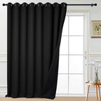 Yakamok 100% Blackout Thermal Insulated Grommet Curtains, Noise Reducing by Yakamok