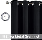 Yakamok Blackout Curtains Room Darkening Thermal Insulated Grommet top Window - Image 3