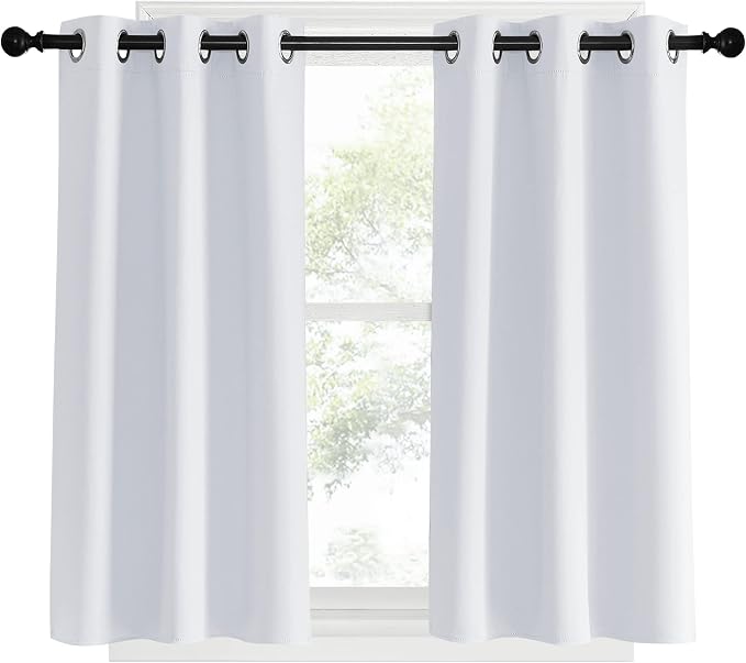 NICETOWN Room Darkening Curtain Panels, 2 Panels, 34 by 40, Window Treatment - Image 2