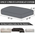 Couch Cushion Cover Loveseat Cover or 2 Seat Sofa Cover Washable Stretch - Image 6