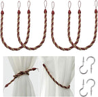 BEL AVENIR Curtain Rope Tiebacks, Drapery Rope Holdbacks by BELAVENIR