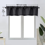 OWENIE Bob 1 PCS Black Valances - Image 6