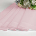OVZME Blush Pink Sheer Valances - Image 5