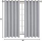 BGment Room Darkening Curtains 63 Inches Long - Image 9