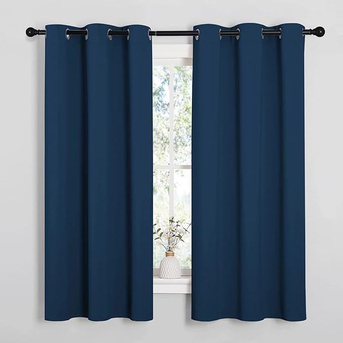 NICETOWN Moroccan Blue Room Darkening Curtains by NICETOWN