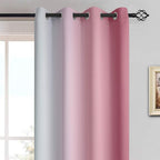 Yakamok 63 Inch Length Ombre Curtains, Thermal Insulated Grommet Window Drapes - Image 3