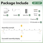 IFELS 2 Pack Heavy Duty Curtain Rods - Image 6