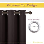 NICETOWN Blackout Draperies Curtains, Energy Smart Thermal Insulated Solid - Image 2