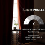 MIULEE 84" Long Room Darkening Curtains Thermal Insulated Rust Terracotta - Image 2