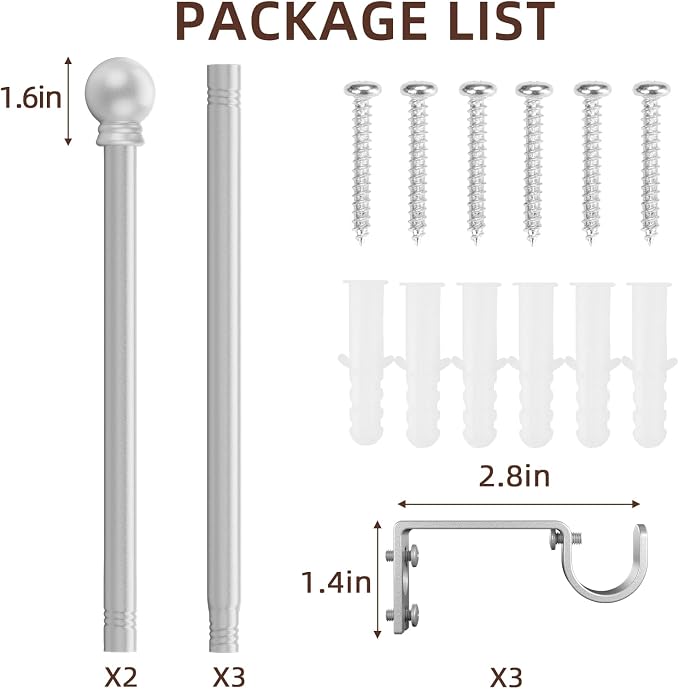 SMODBRODRE Curtain Rods for Window 32 to 78 - Image 6