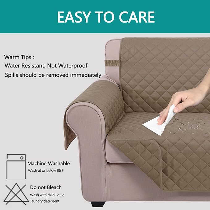 U-NICE HOME Large Sofa Cover Reversible Couch Cover - Image 4