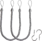 BEL AVENIR Curtain Ropes Tiebacks Tie-Backs, Curtain Handmade Holdbacks by BELAVENIR