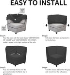 Easy-Going Stretch Sectional Corner Sofa Slipcover 1-Piece Couch Sofa Cover - Image 4
