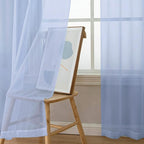 OWENIE Sheer Curtains 96 inches Long 2 Panels Set - Image 5
