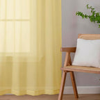 Sheer Curtains 84 Inches Long 2 Panels Set - Image 9