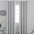 Yakamok Room Darkening Grommet Window Drapes Thermal Insulated Light Blocking by Yakamok