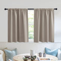 RYB HOME Blackout Privacy Bathroom Window Curtains, Short Thermal Insulated by RYBHOME