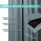 NICETOWN 100% Blackout Short Curtains - Image 6